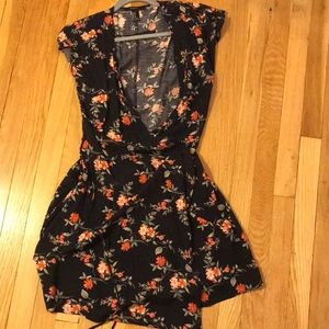 Wrap Floral Dress